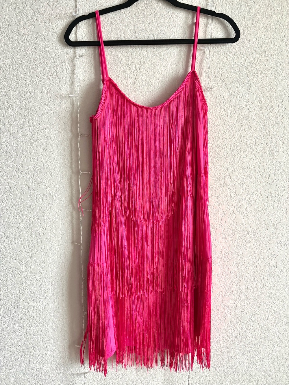 Hot Pink Fringe Dress